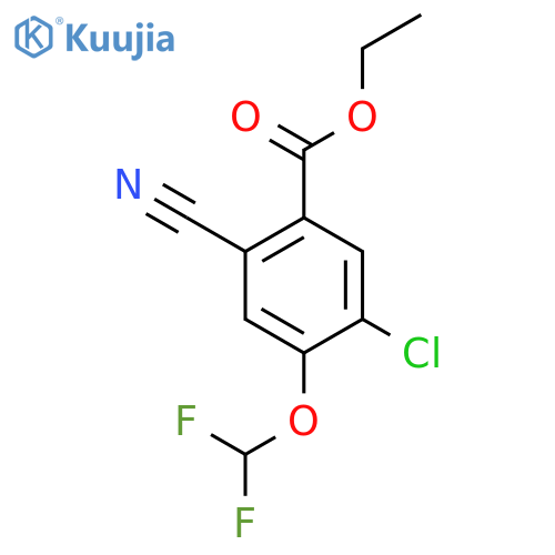 Ethyl 5-chloro-2-cyano-4-(difluoromethoxy)benzoate structure