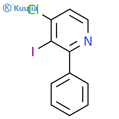 4-Chloro-3-iodo-2-phenylpyridine structure