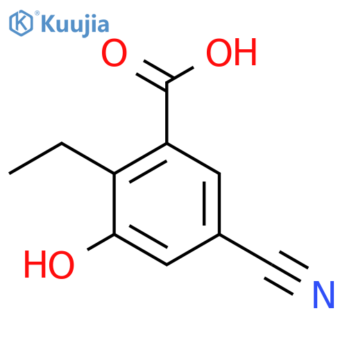 5-Cyano-2-ethyl-3-hydroxybenzoic acid structure