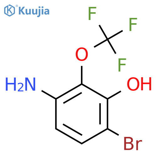 4-Bromo-3-hydroxy-2-(trifluoromethoxy)aniline structure