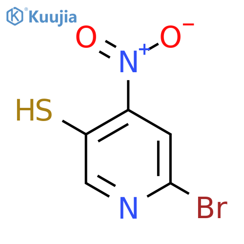 2-Bromo-5-mercapto-4-nitropyridine structure