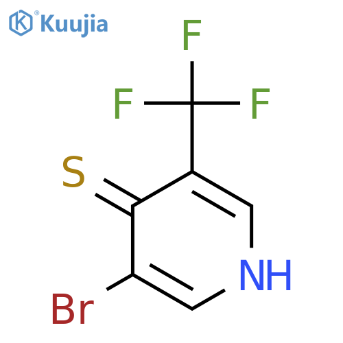 3-Bromo-4-mercapto-5-(trifluoromethyl)pyridine structure