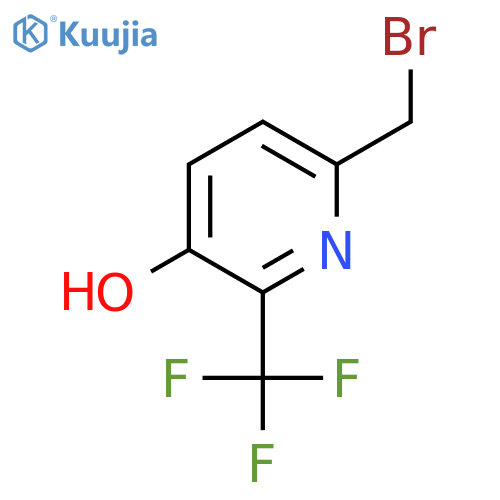 6-Bromomethyl-3-hydroxy-2-(trifluoromethyl)pyridine structure