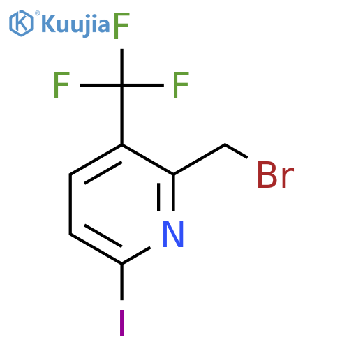 2-Bromomethyl-6-iodo-3-(trifluoromethyl)pyridine structure