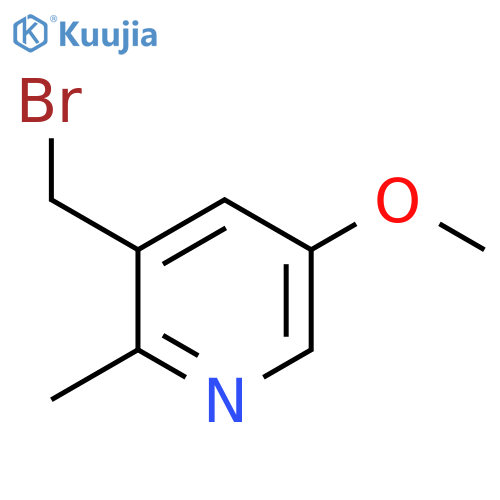 3-Bromomethyl-5-methoxy-2-methylpyridine structure