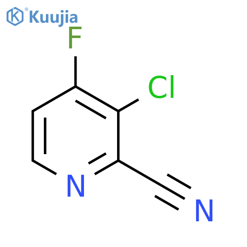 3-Chloro-4-fluoropicolinonitrile structure