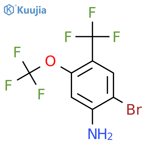 2-Bromo-5-trifluoromethoxy-4-(trifluoromethyl)aniline structure