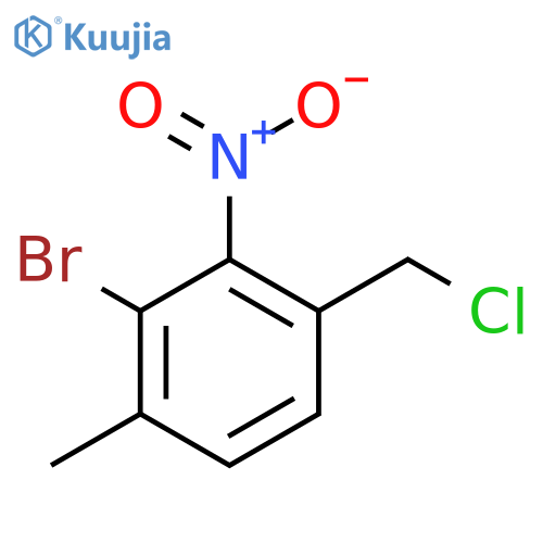 3-Bromo-4-methyl-2-nitrobenzyl chloride structure