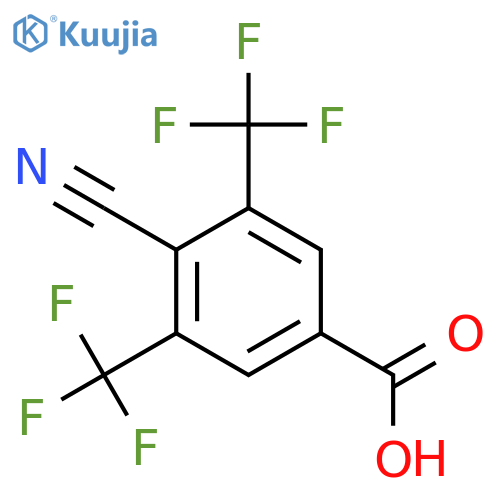 3,5-Bis(trifluoromethyl)-4-cyanobenzoic acid structure