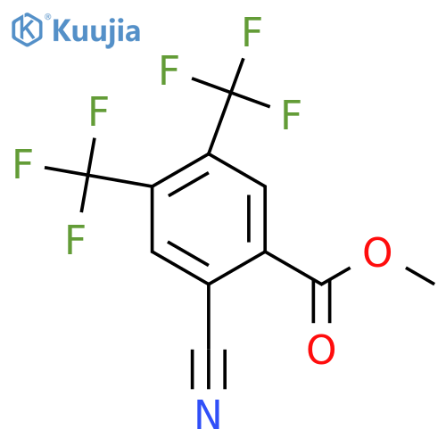 Methyl 4,5-bis(trifluoromethyl)-2-cyanobenzoate structure