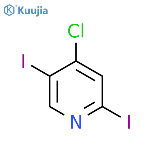 4-Chloro-2,5-diiodopyridine structure