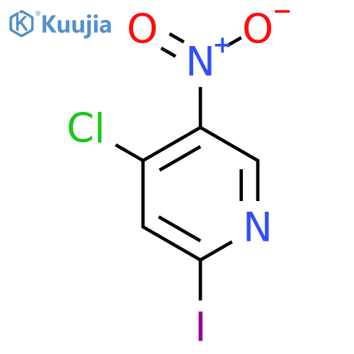 4-Chloro-2-iodo-5-nitropyridine structure