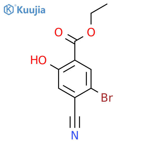 Ethyl 5-bromo-4-cyano-2-hydroxybenzoate structure