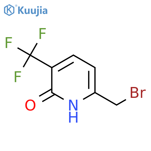 6-Bromomethyl-2-hydroxy-3-(trifluoromethyl)pyridine structure