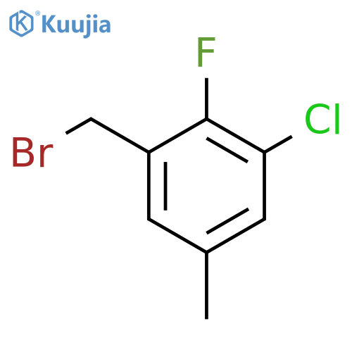3-Chloro-2-fluoro-5-methylbenzyl bromide structure