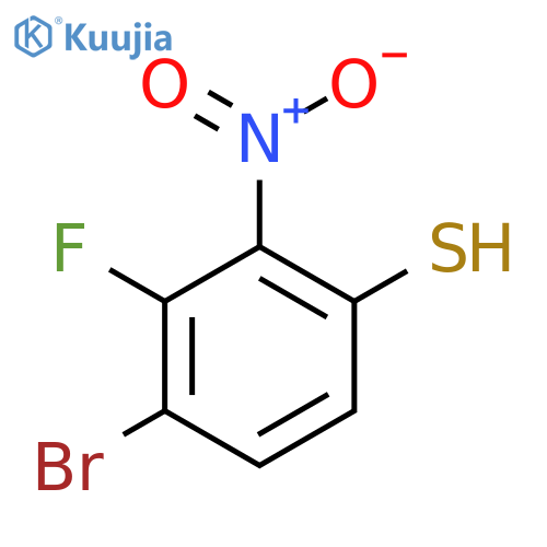 4-Bromo-3-fluoro-2-nitrothiophenol structure
