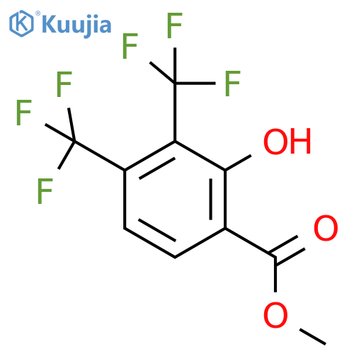 Methyl 3,4-bis(trifluoromethyl)-2-hydroxybenzoate structure