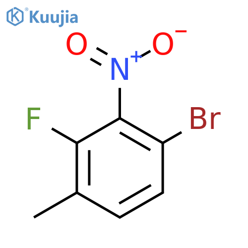 1-Bromo-3-fluoro-4-methyl-2-nitrobenzene structure