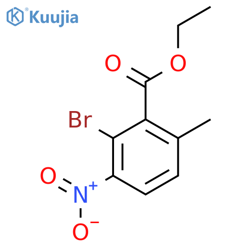 Ethyl 2-bromo-6-methyl-3-nitrobenzoate structure