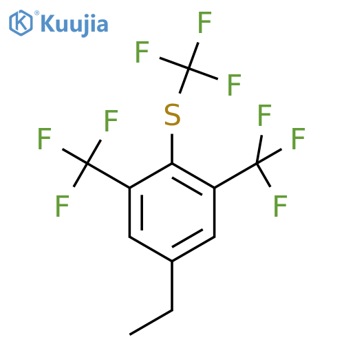 2,6-Bis(trifluoromethyl)-4-ethyl(trifluoromethylthio)benzene structure