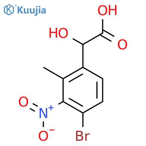 4-Bromo-2-methyl-3-nitromandelic acid structure