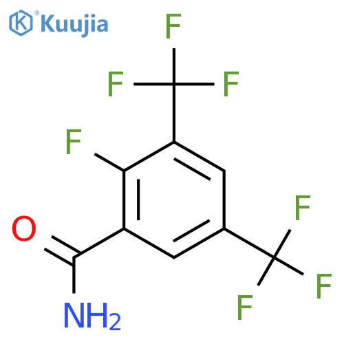 3,5-Bis(trifluoromethyl)-2-fluorobenzamide structure