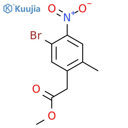 Methyl 5-bromo-2-methyl-4-nitrophenylacetate structure