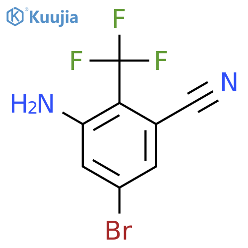 5-Bromo-3-cyano-2-(trifluoromethyl)aniline structure