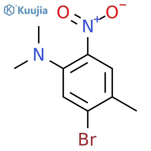 5-Bromo-2-nitro-N,N,4-trimethylaniline structure