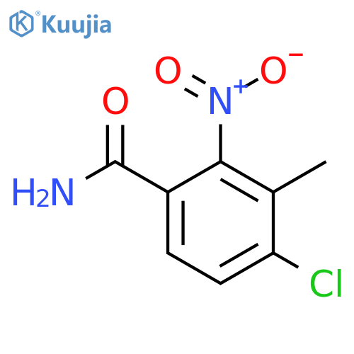 4-Chloro-3-methyl-2-nitrobenzamide structure