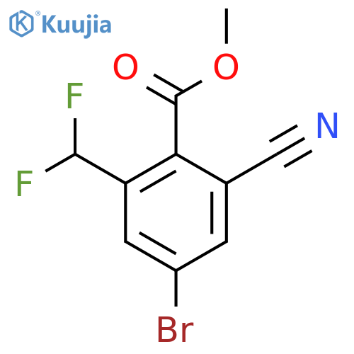 Methyl 4-bromo-2-cyano-6-(difluoromethyl)benzoate structure