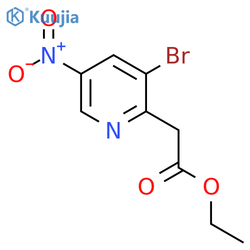 Ethyl 3-bromo-5-nitropyridine-2-acetate structure