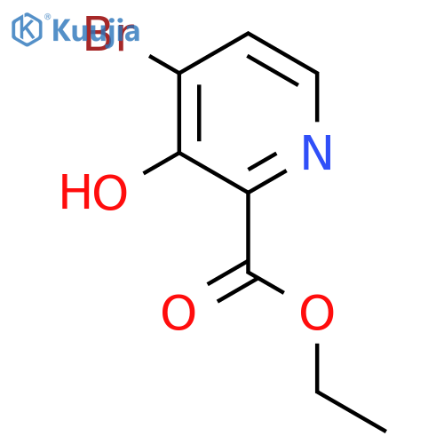 Ethyl 4-bromo-3-hydroxypicolinate structure