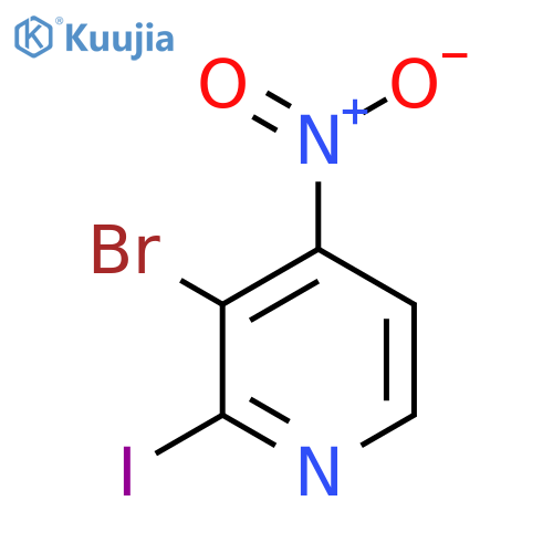 3-Bromo-2-iodo-4-nitropyridine structure