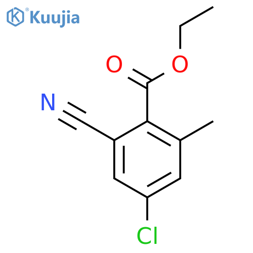 Ethyl 4-chloro-2-cyano-6-methylbenzoate structure