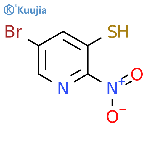 5-Bromo-3-mercapto-2-nitropyridine structure