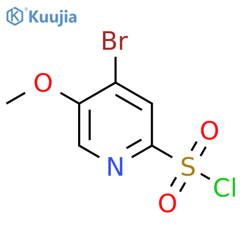 4-Bromo-5-methoxypyridine-2-sulfonyl chloride structure