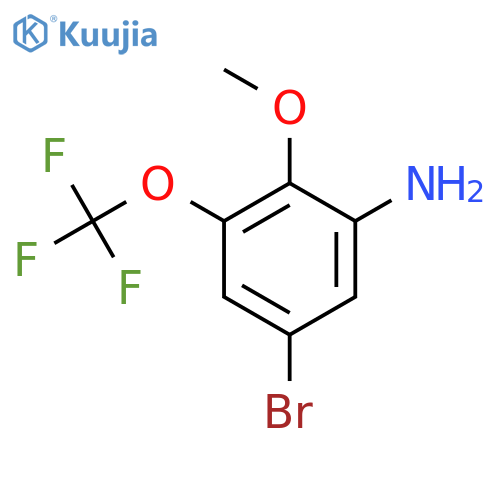 5-Bromo-2-methoxy-3-(trifluoromethoxy)aniline structure