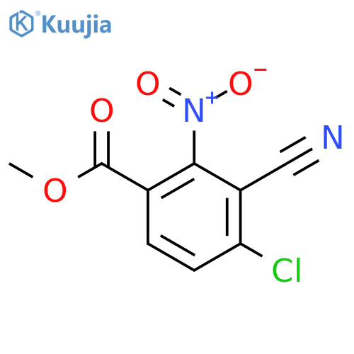 Methyl 4-chloro-3-cyano-2-nitrobenzoate structure