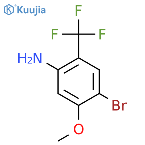 4-Bromo-5-methoxy-2-(trifluoromethyl)aniline structure