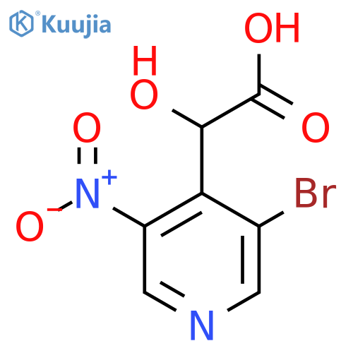 2-(3-Bromo-5-nitropyridin-4-yl)-2-hydroxyacetic acid structure
