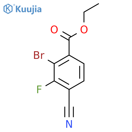 Ethyl 2-bromo-4-cyano-3-fluorobenzoate structure