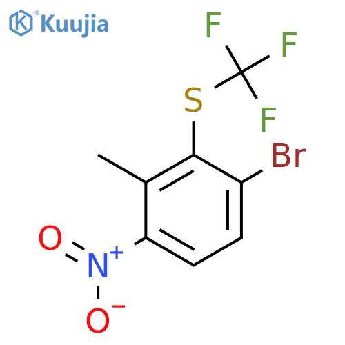3-Bromo-6-nitro-2-(trifluoromethylthio)toluene structure