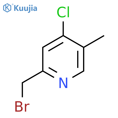 2-(Bromomethyl)-4-chloro-5-methylpyridine structure