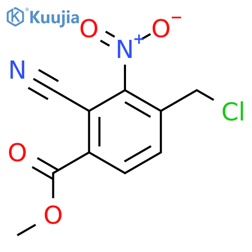 Methyl 4-chloromethyl-2-cyano-3-nitrobenzoate structure