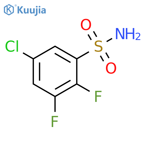 Benzenesulfonamide, 5-chloro-2,3-difluoro- structure