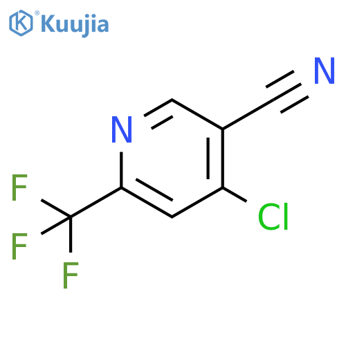 4-Chloro-6-(trifluoromethyl)pyridine-3-carbonitrile structure