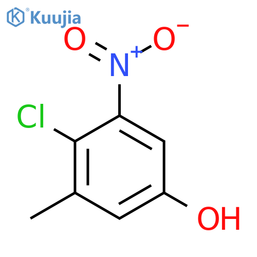 4-Chloro-3-methyl-5-nitrophenol structure