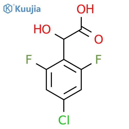 4-Chloro-2,6-difluoromandelic acid structure