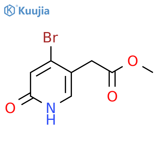 Methyl 4-bromo-2-hydroxypyridine-5-acetate structure